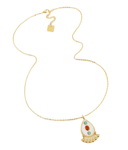 Colourful ogrlica od pozlaćenog čelika