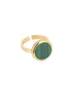 Pearly prsten od pozlaćenog čelika