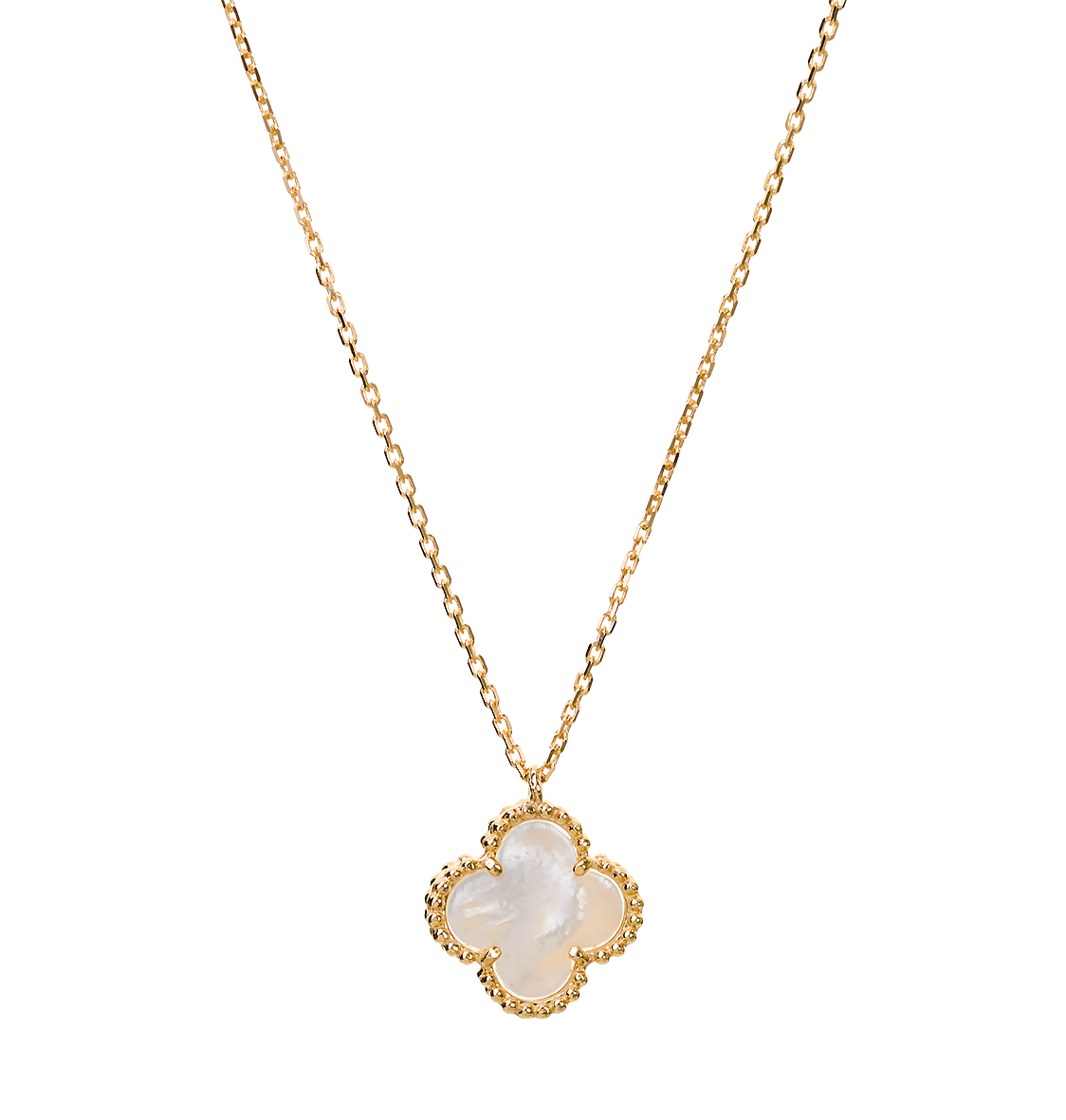 Serenity L srebrna ogrlica s pozlatom