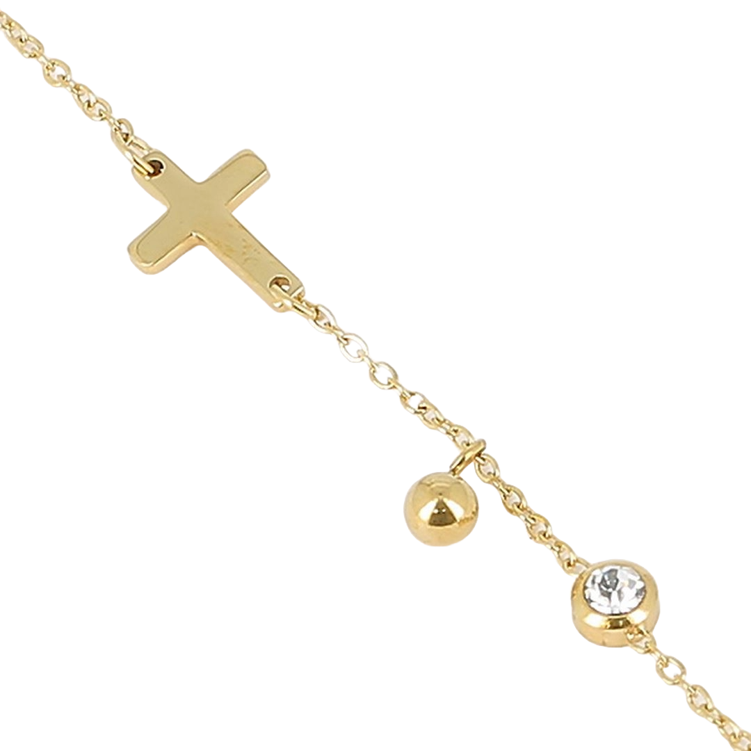 Serena narukvica od pozlaćenog čelika