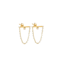 Puno naušnice od pozlaćenog čelika