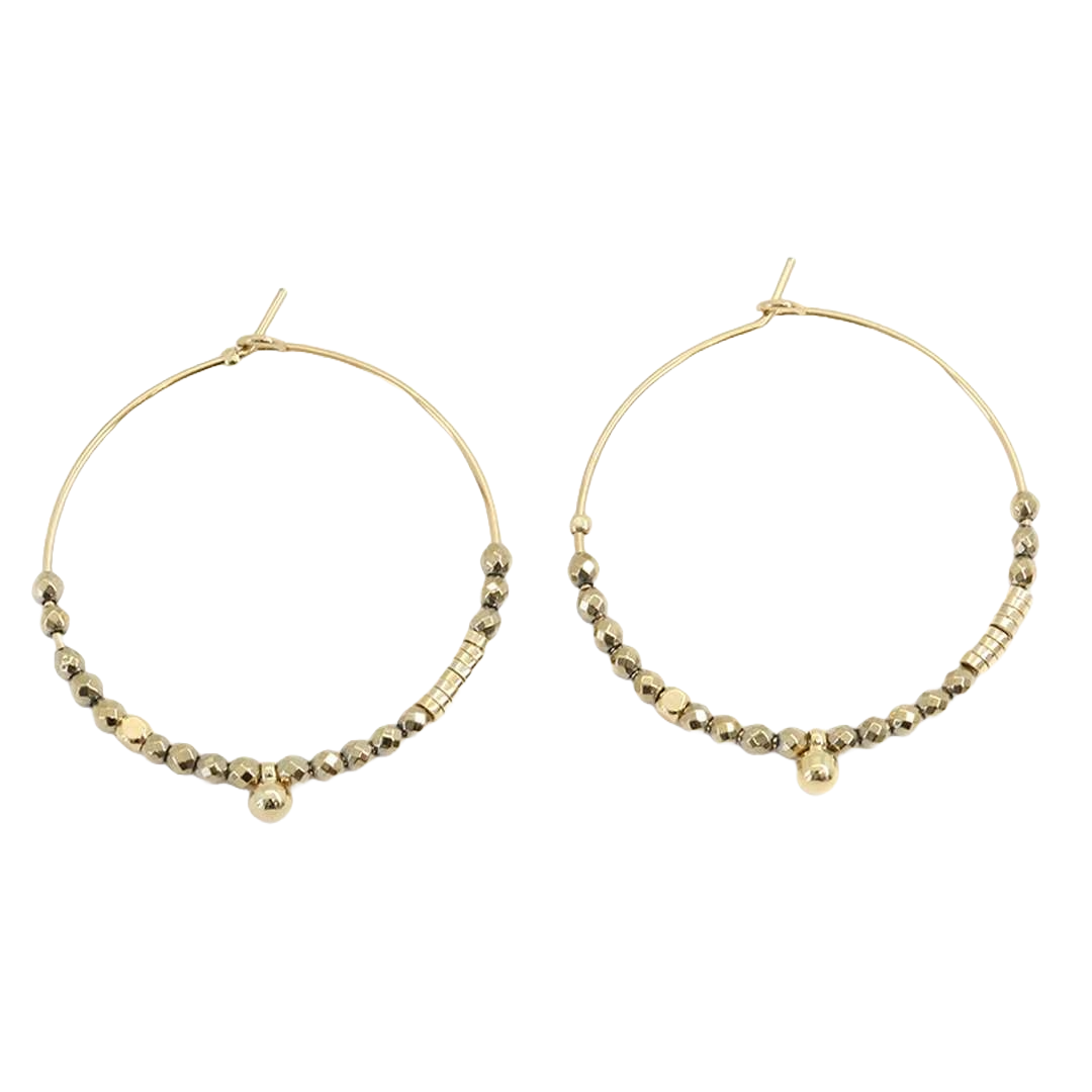 Terry naušnice od pozlaćenog čelika