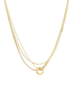 Iguazu ogrlica od pozlaćenog čelika