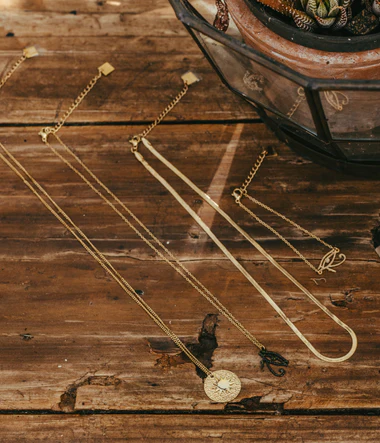 Pur ogrlica od pozlaćenog čelika - Slika 3