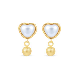 Rhys srebrne naušnice s pozlatom