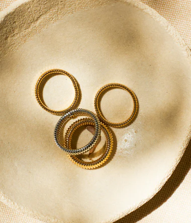 Micro prsten od pozlaćenog čelika - Slika 2