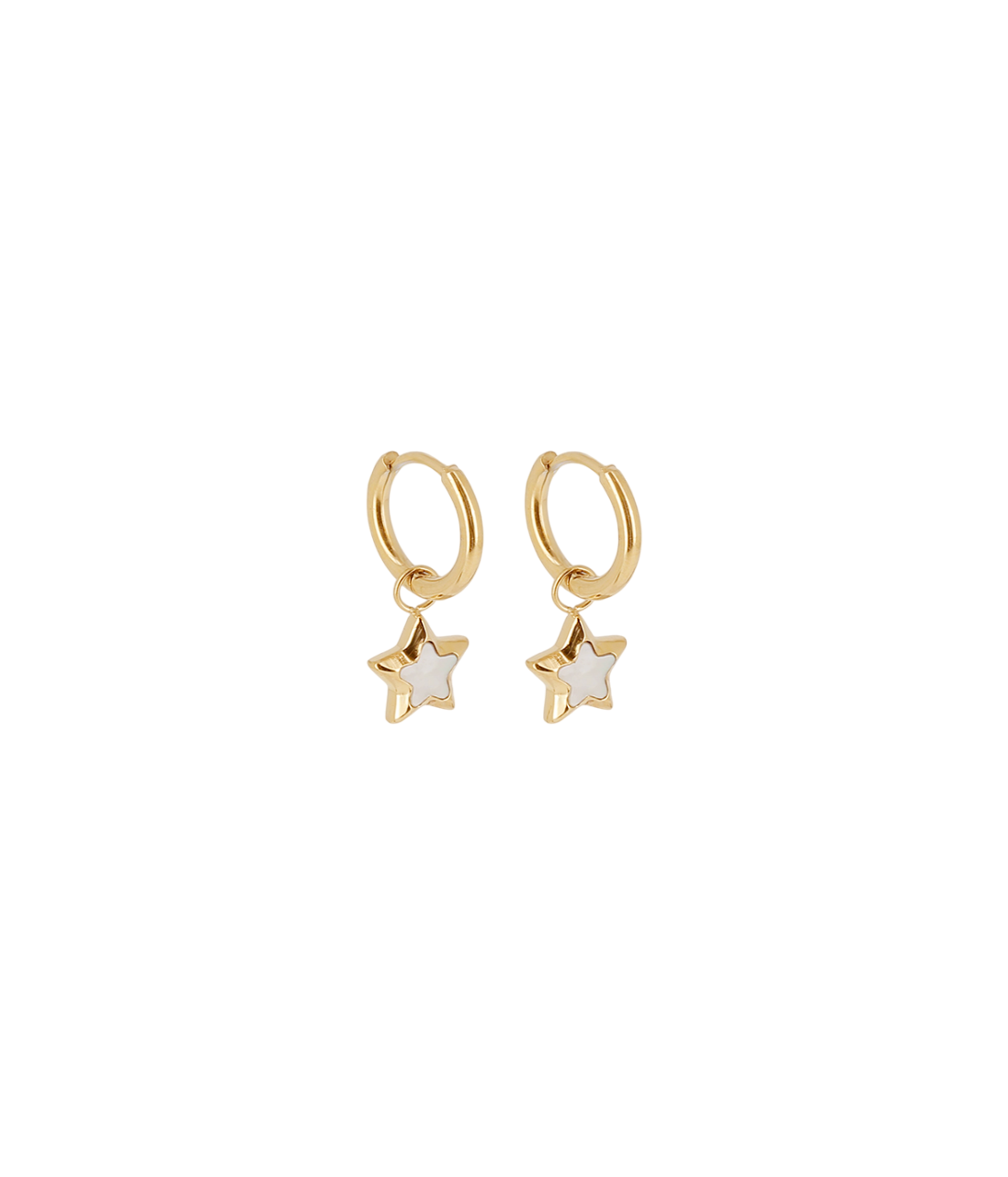 Polaris naušnice od pozlaćenog čelika