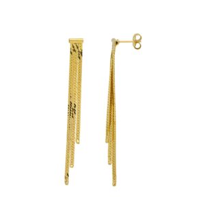 Florence srebrne naušnice s pozlatom