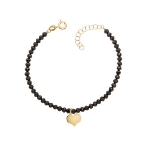 Ruby srebrna narukvica s pozlatom