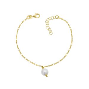 Zoe srebrna narukvica s pozlatom