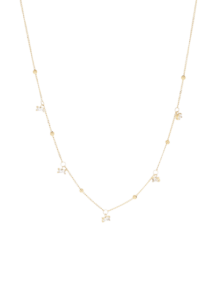 Ruby ogrlica od pozlaćenog čelika