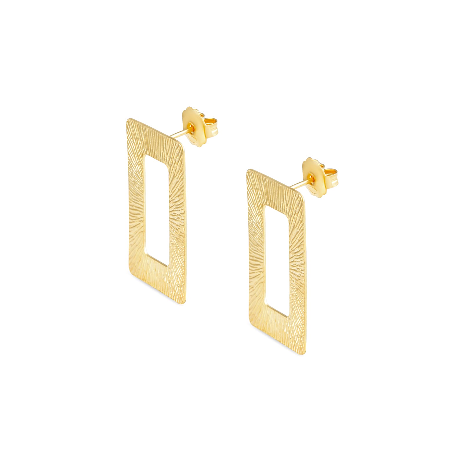 Sophronia srebrne naušnice s pozlatom