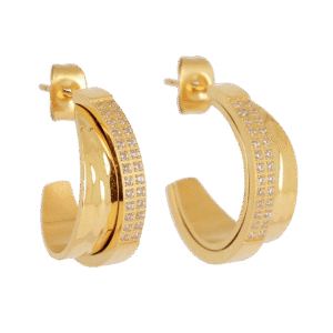 Lovely naušnice od pozlaćenog čelika