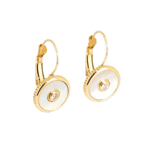 Lucky naušnice od pozlaćenog čelika