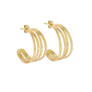 Solas naušnice od pozlaćenog čelika