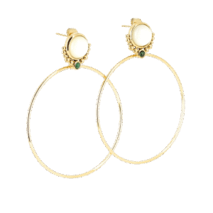 Pertily naušnice od pozlaćenog čelika