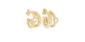 Tucu naušnice od pozlaćenog čelika