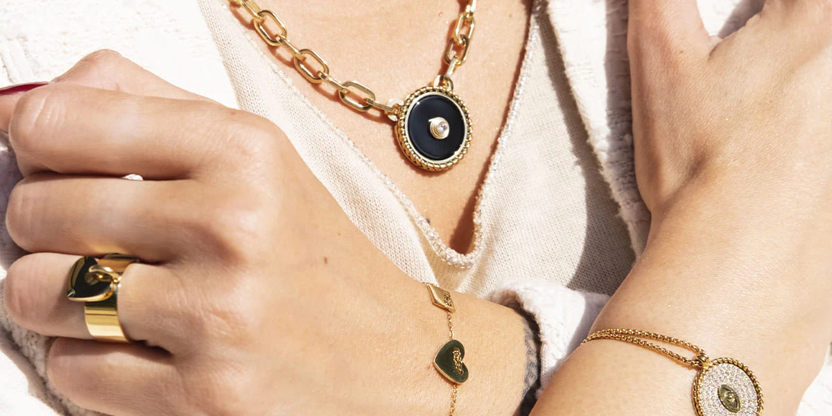 Roman ogrlica od pozlaćenog čelika - Slika 4