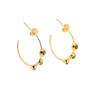 Palmar naušnice od pozlaćenog čelika