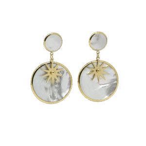 Sunshine naušnice od pozlaćenog čelika