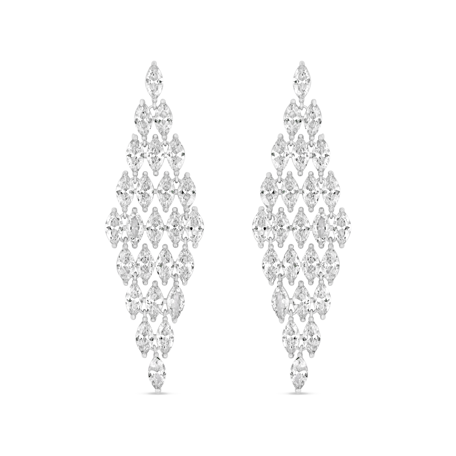 La Verde srebrne naušnice