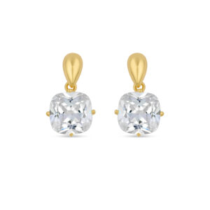 Porvenir srebrne naušnice s pozlatom