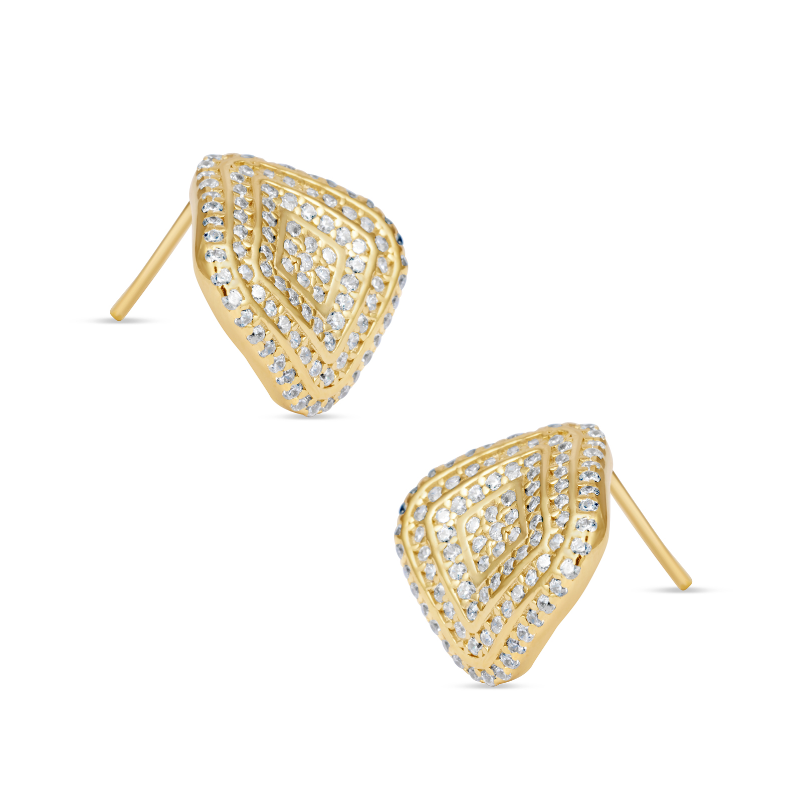 Bahia srebrne naušnice s pozlatom - Slika 2