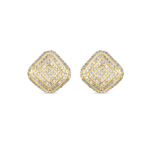 Bahia srebrne naušnice s pozlatom