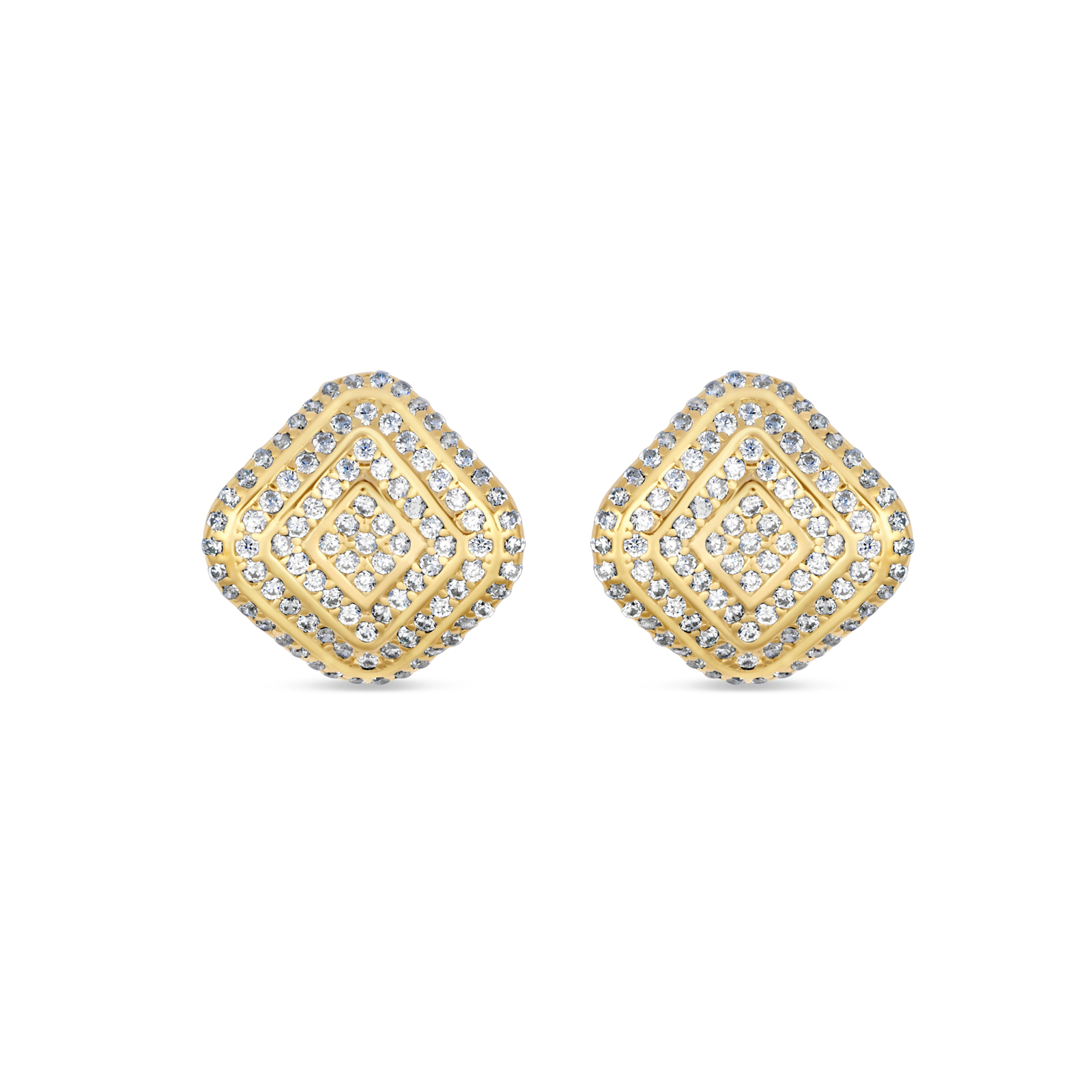 Bahia srebrne naušnice s pozlatom