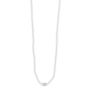 Wells srebrna ogrlica s pozlatom