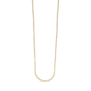 Malmo srebrna ogrlica s pozlatom