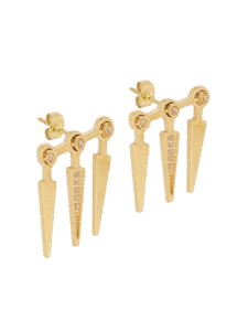 Rosedale naušnice od pozlaćenog čelika