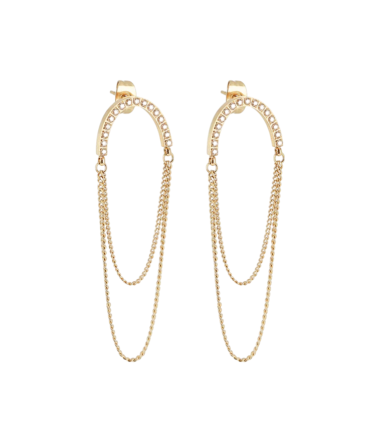 Celio naušnice od pozlaćenog čelika