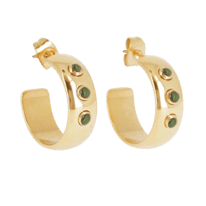 Trenton naušnice od pozlaćenog čelika