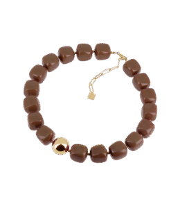 Lilla ogrlica od pozlaćenog čelika