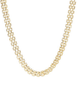 Verbena ogrlica od pozlaćenog čelika