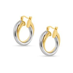 Cairo srebrne naušnice s pozlatom