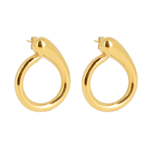 Tanah naušnice od pozlaćenog čelika