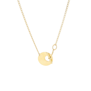 Circle ogrlica od pozlaćenog čelika