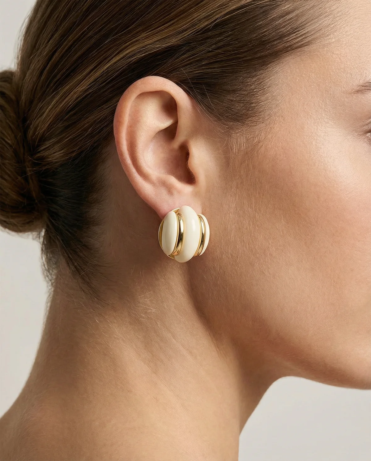 Cabras naušnice od pozlaćenog čelika - Slika 2