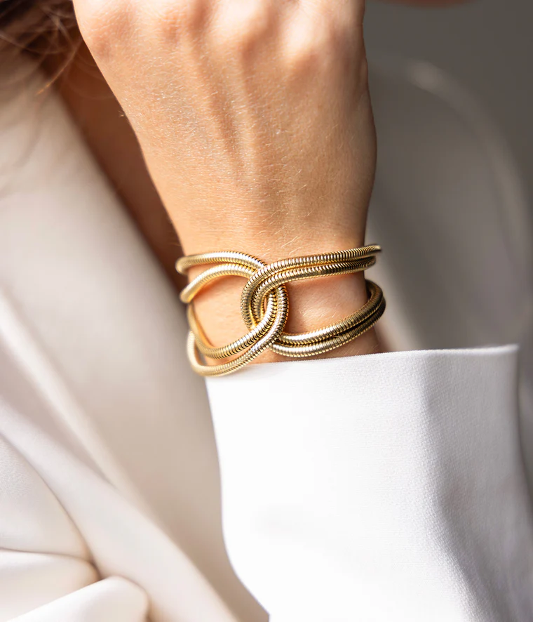 Thalix narukvica od pozlaćenog čelika - Slika 2