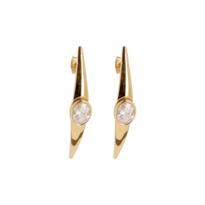 Spike naušnice od pozlaćenog čelika