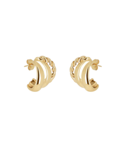 Giorgio naušnice od pozlaćenog čelika