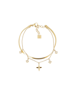 Colbu narukvica od pozlaćenog čelika