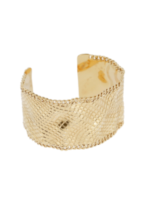 Crumple narukvica od pozlaćenog čelika