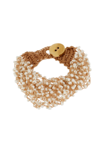 Button narukvica od pozlaćenog čelika