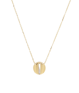 Button ogrlica od pozlaćenog čelika