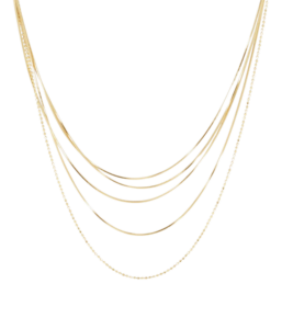 Pluriel ogrlica od pozlaćenog čelika