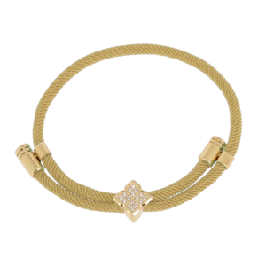 Kleeva narukvica od pozlaćenog čelika