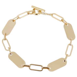 Telti ogrlica od pozlaćenog čelika